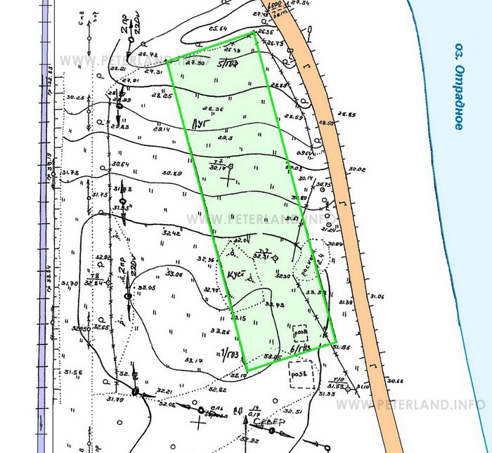 Озеро отрадное карта глубин приозерский район